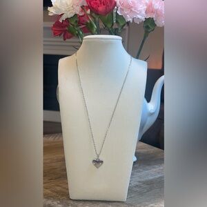 Silver Heart Pendant Necklace